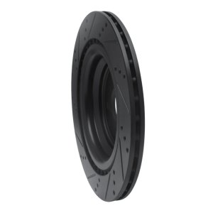 Mercedes-Benz GLS450 Brake Rotor (1) - Rear Right - R1 Concepts - Drilled & Slotted - Black - `13-`19
